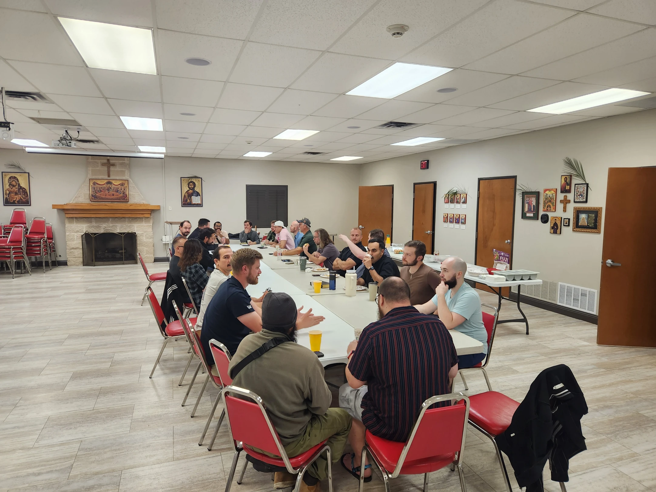Brotherhood of St. Benedict Men’s Breakfast, Prayer, & Fellowship Meeting this Morning, May 9th.